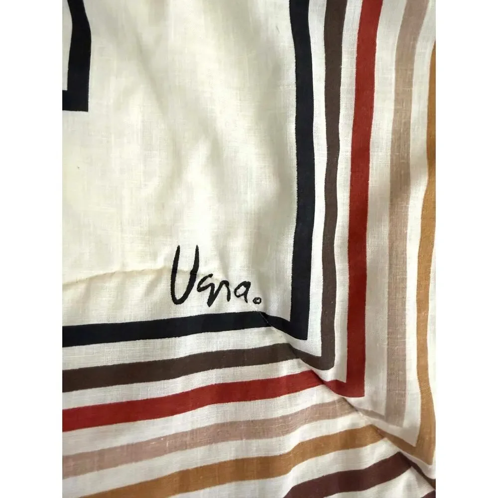 Vintage Vera Neumann for Burlington Reversible Cotton Bedspread Quilt 75” x 79”